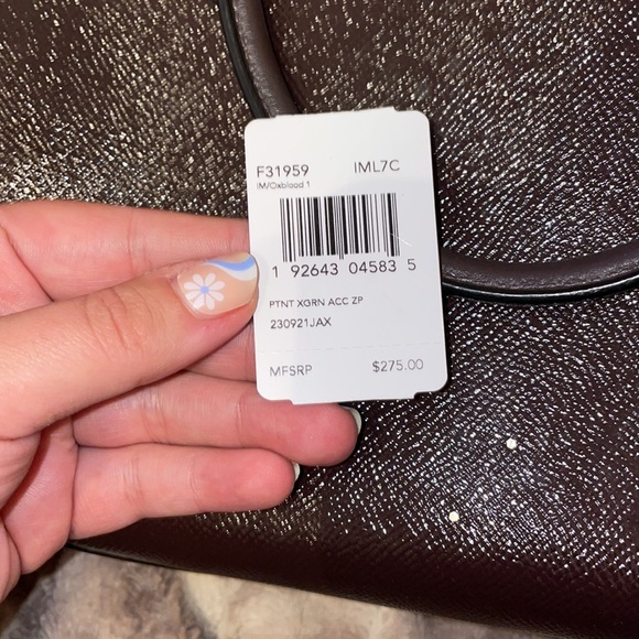 Oxblood Coach purse/wallet set - Picture 3 of 5